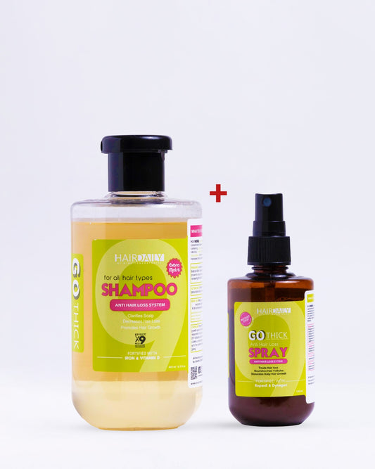 باندل الطوارئ لوقف تساقط الشعر (جو ثيك سبراي + شامبو جو ثيك )