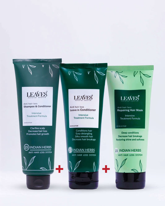 Curly hair care routine (shampoo + leave-in + hair mask)